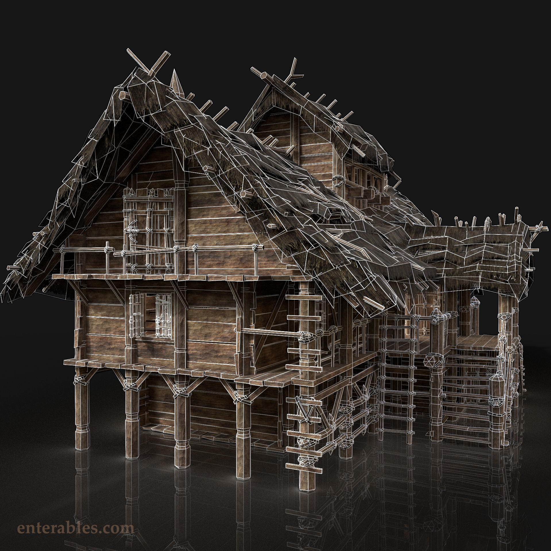 Next Gen AAA Village Builder Houses with interior 3D Model Collection_20