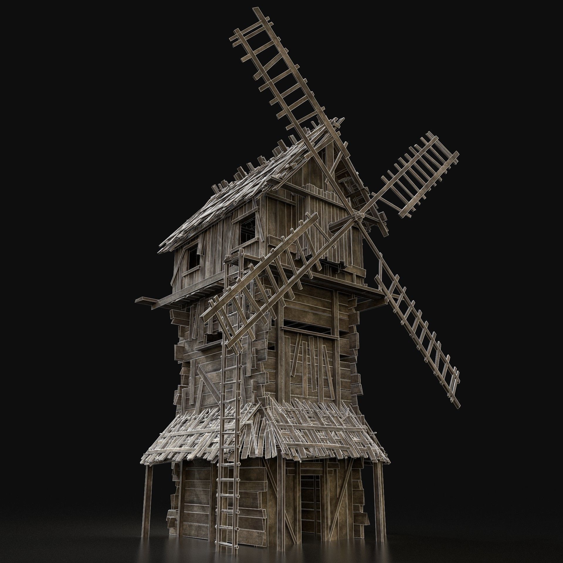 Next Gen AAA Village Builder Houses with interior 3D Model Collection_36