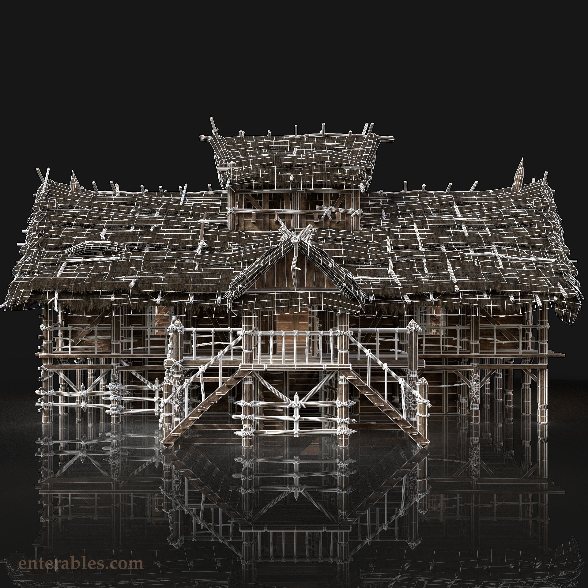 Next Gen AAA Village Builder Houses with interior 3D Model Collection_15