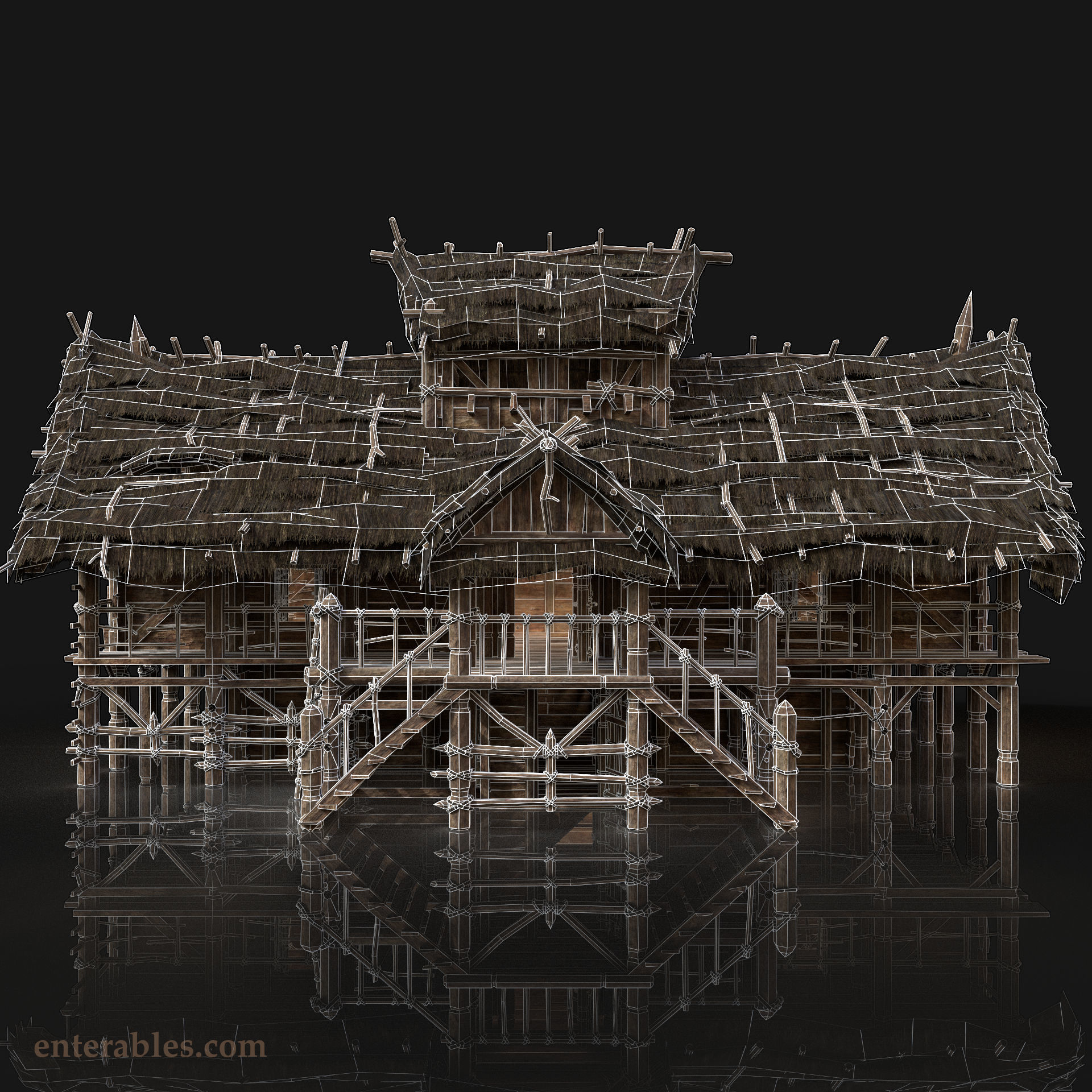 Next Gen AAA Village Builder Houses with interior 3D Model Collection_14