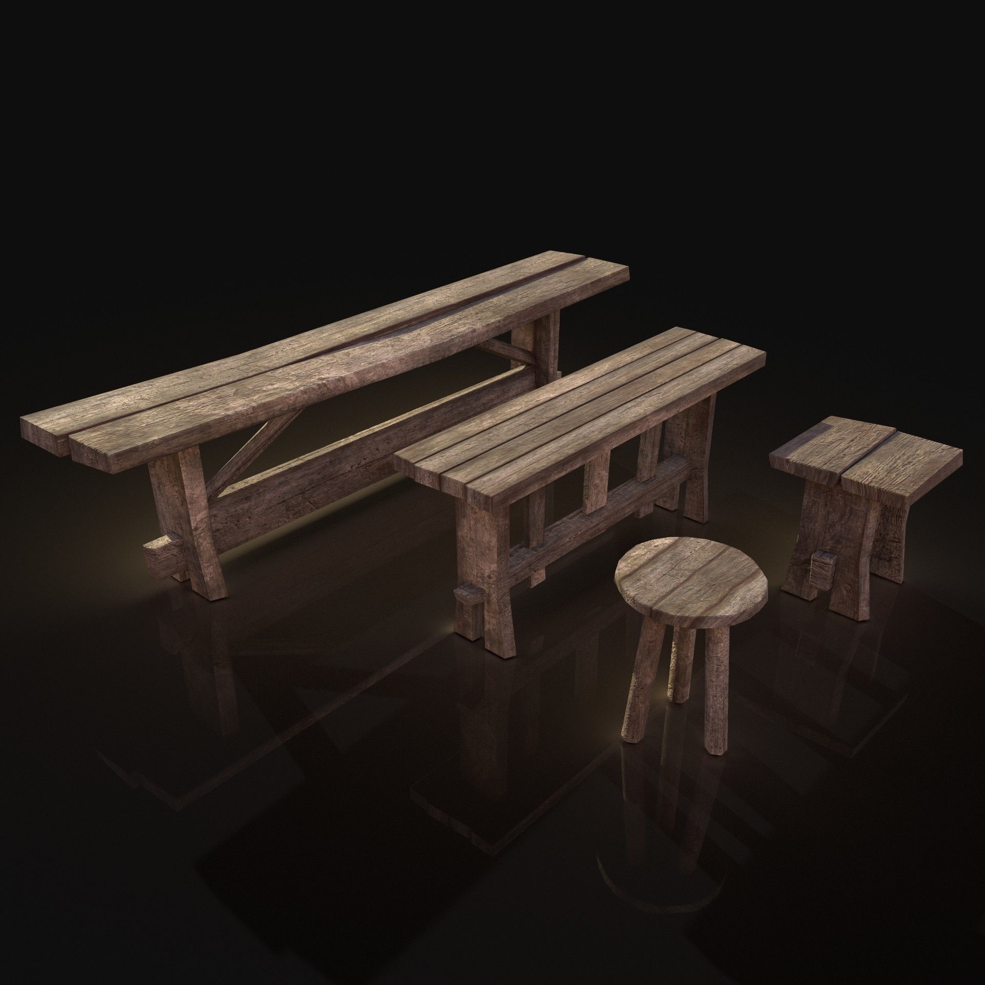 Next Gen AAA Village Builder Houses with interior 3D Model Collection_68