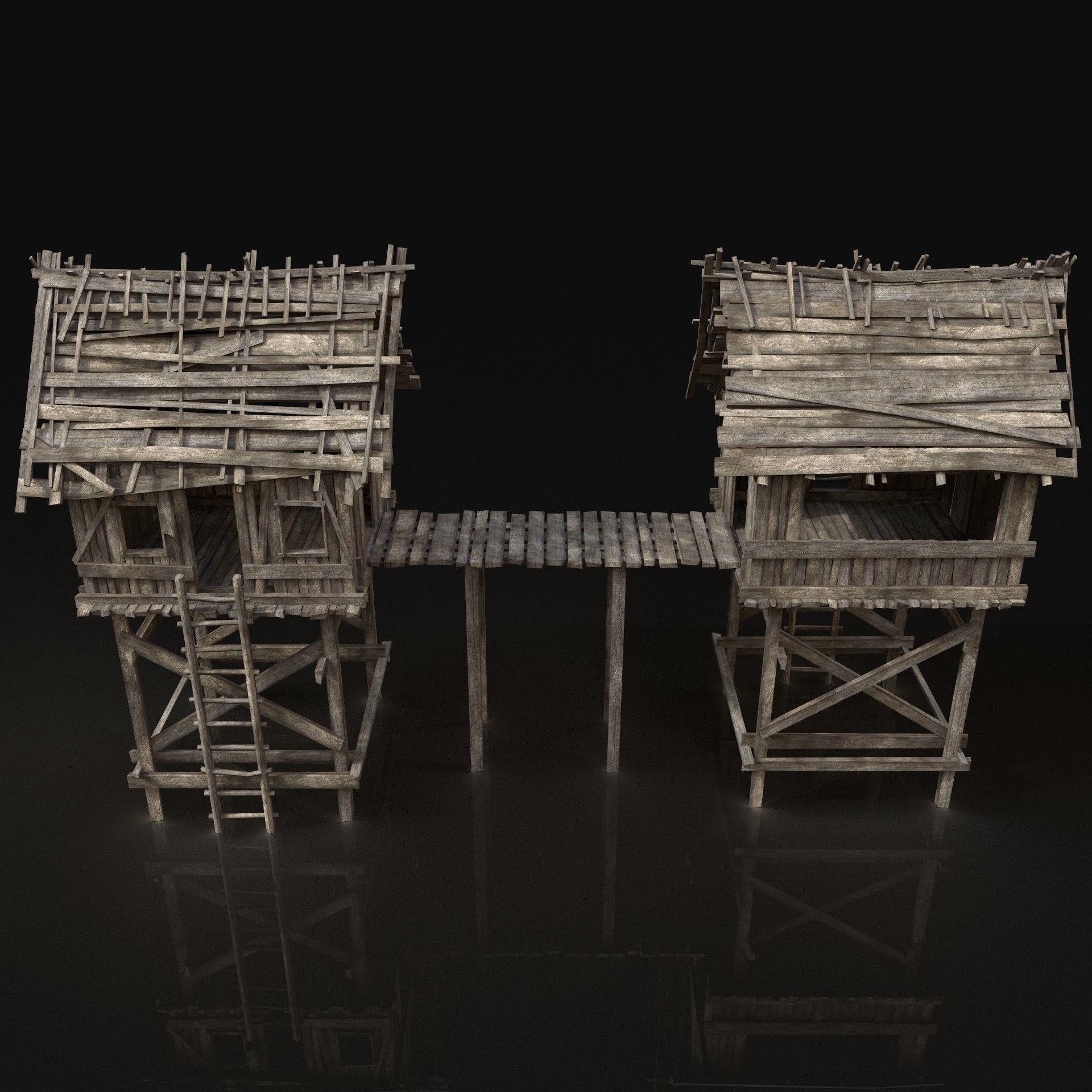 Next Gen AAA Village Builder Houses with interior 3D Model Collection_77