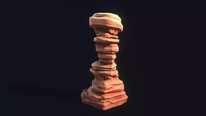 Stylized Desert Rock 1