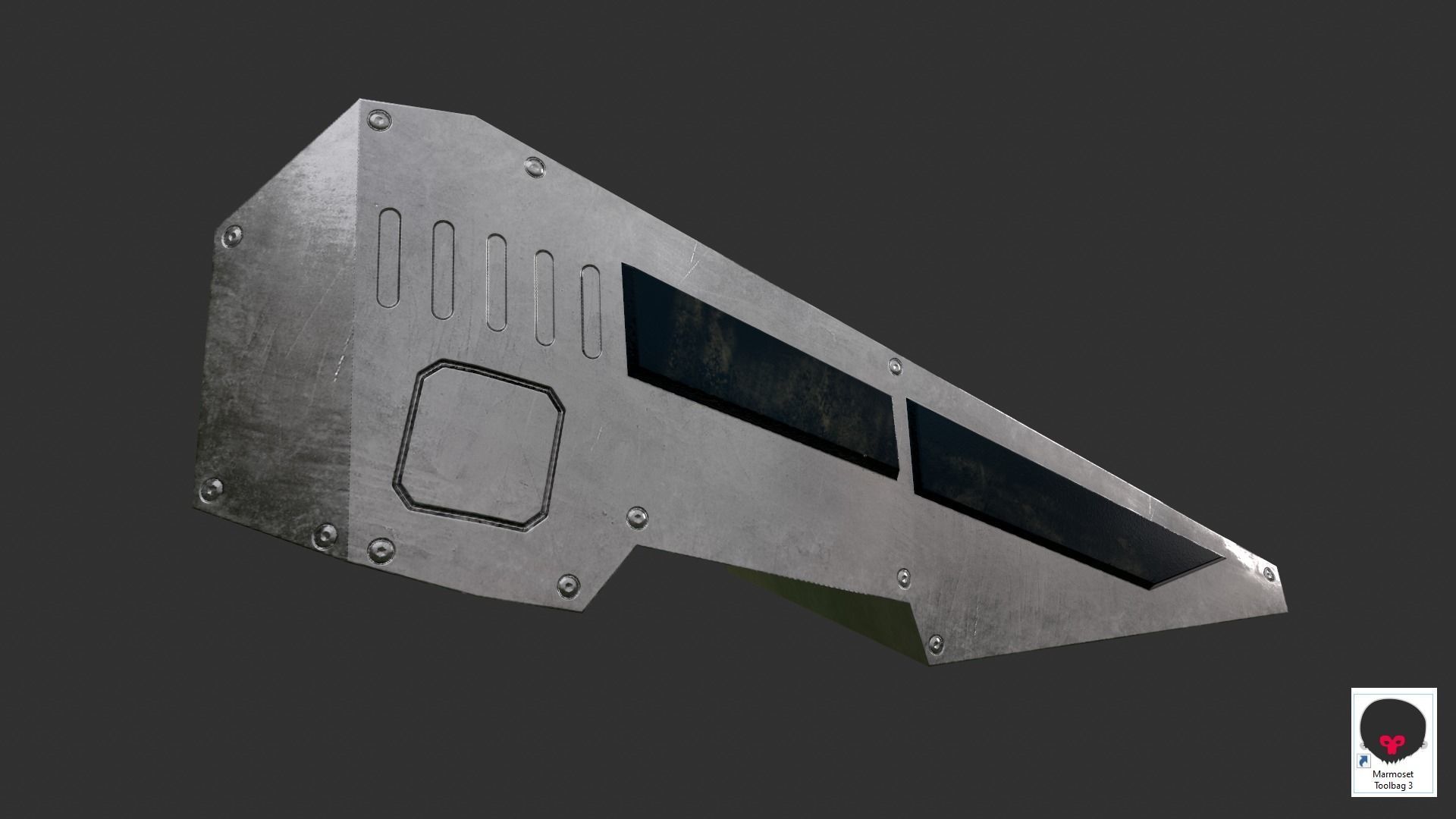 Sentinel  Game  Low-poly 3D model_8