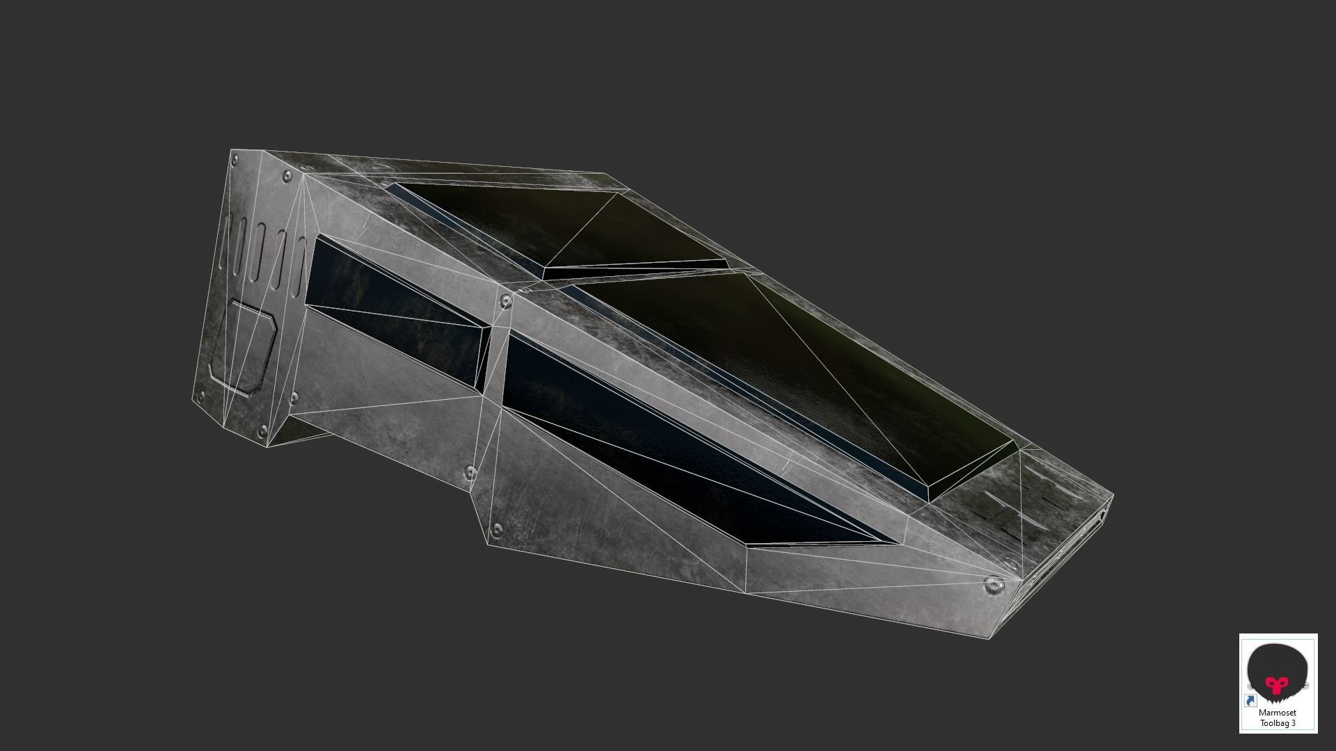 Sentinel  Game  Low-poly 3D model_11