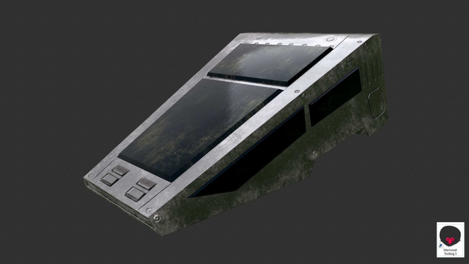 Sentinel  Game  Low-poly 3D model_5