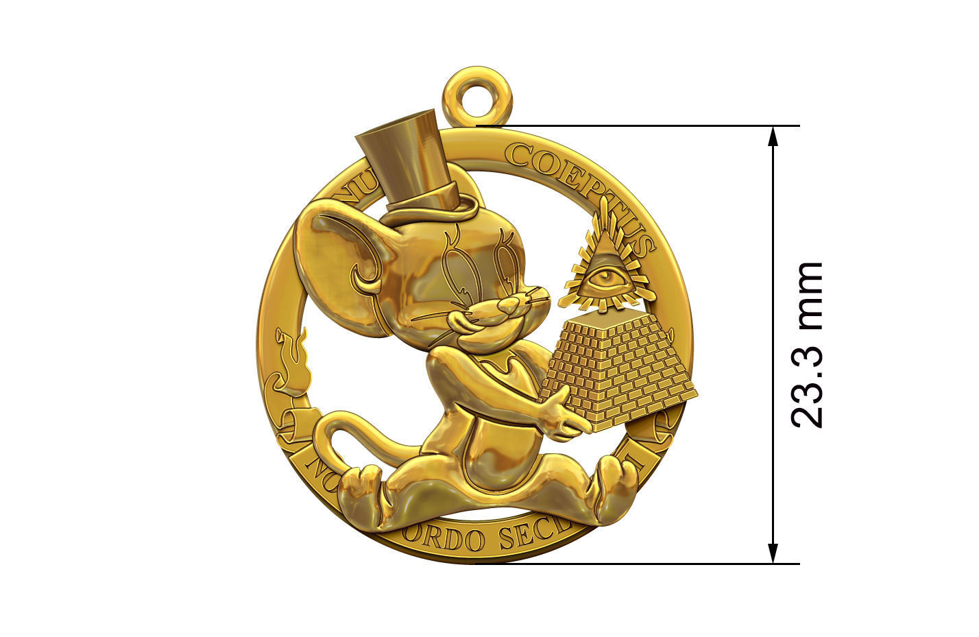 Jerry eats a financial pyramid 3D print model_1