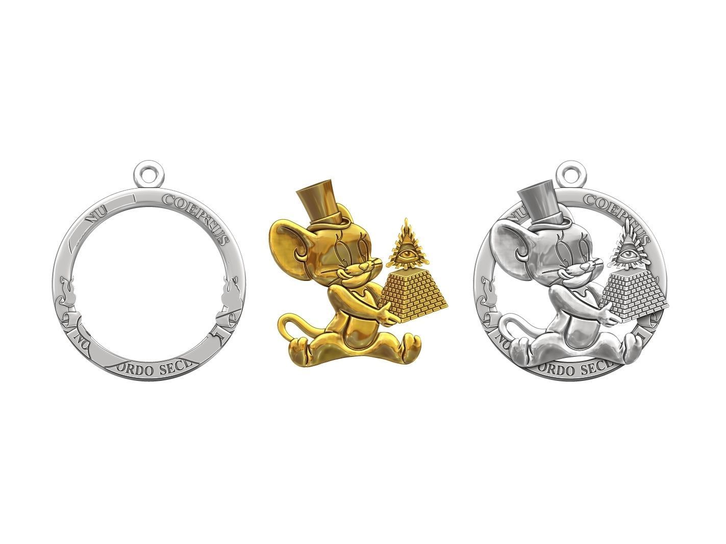 Jerry eats a financial pyramid 3D print model_3