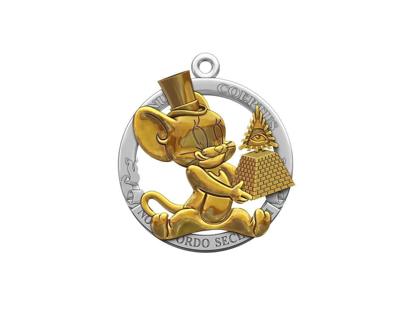 Jerry eats a financial pyramid 3D print model_5