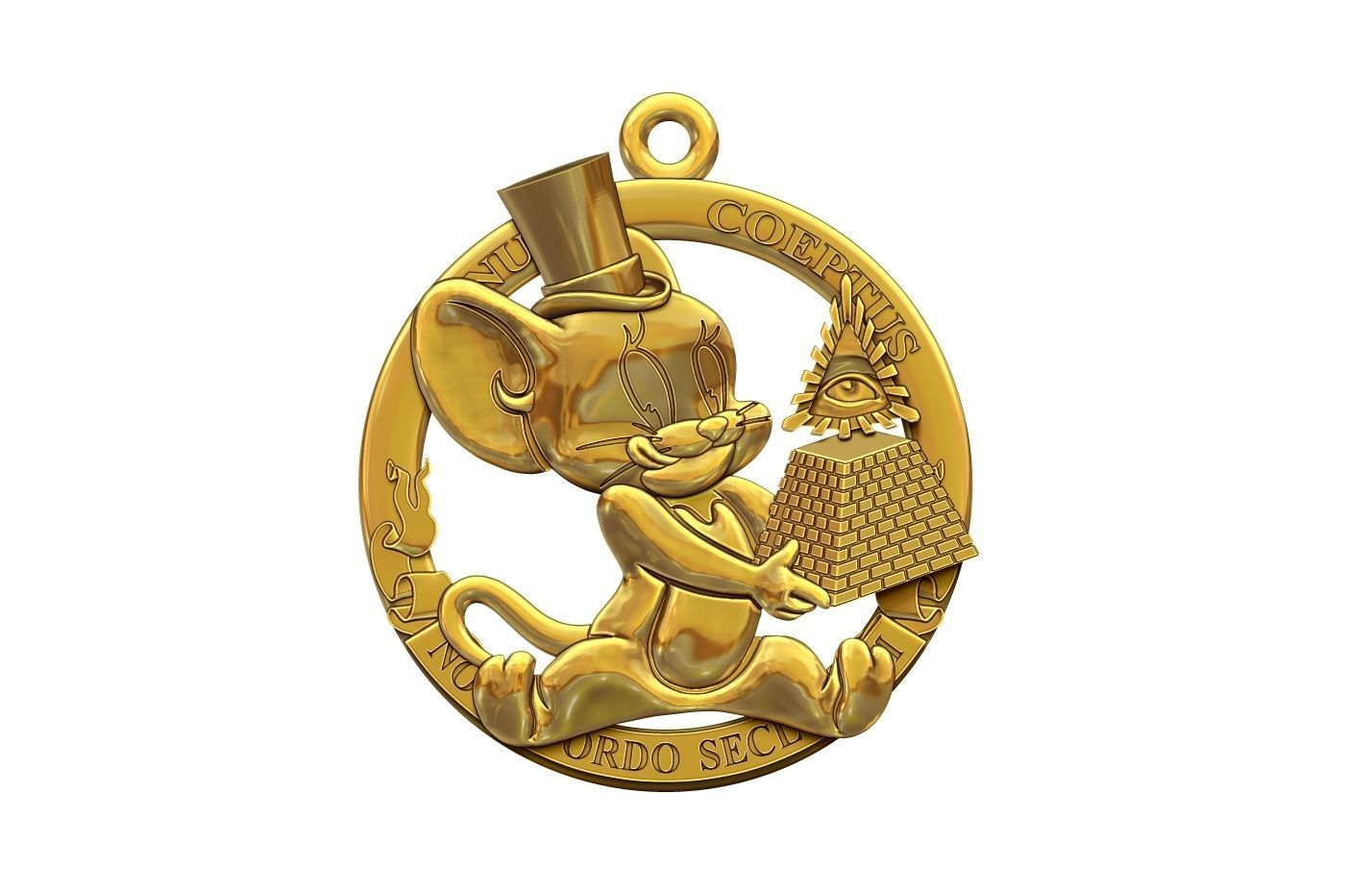 Jerry eats a financial pyramid 3D print model_9