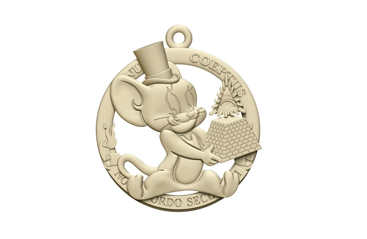 Jerry eats a financial pyramid 3D print model_8