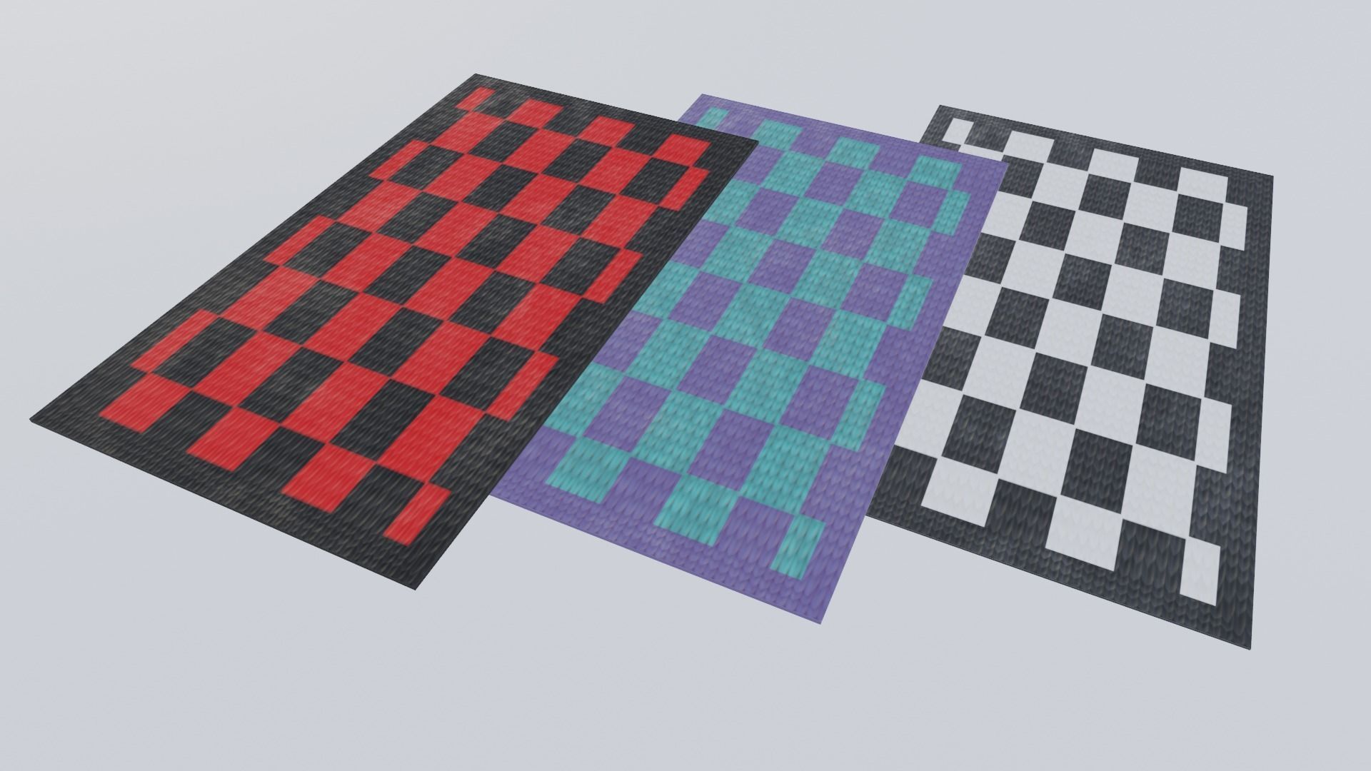 PBR Floor Mat Low Poly 3D Model Low-poly 3D model_1