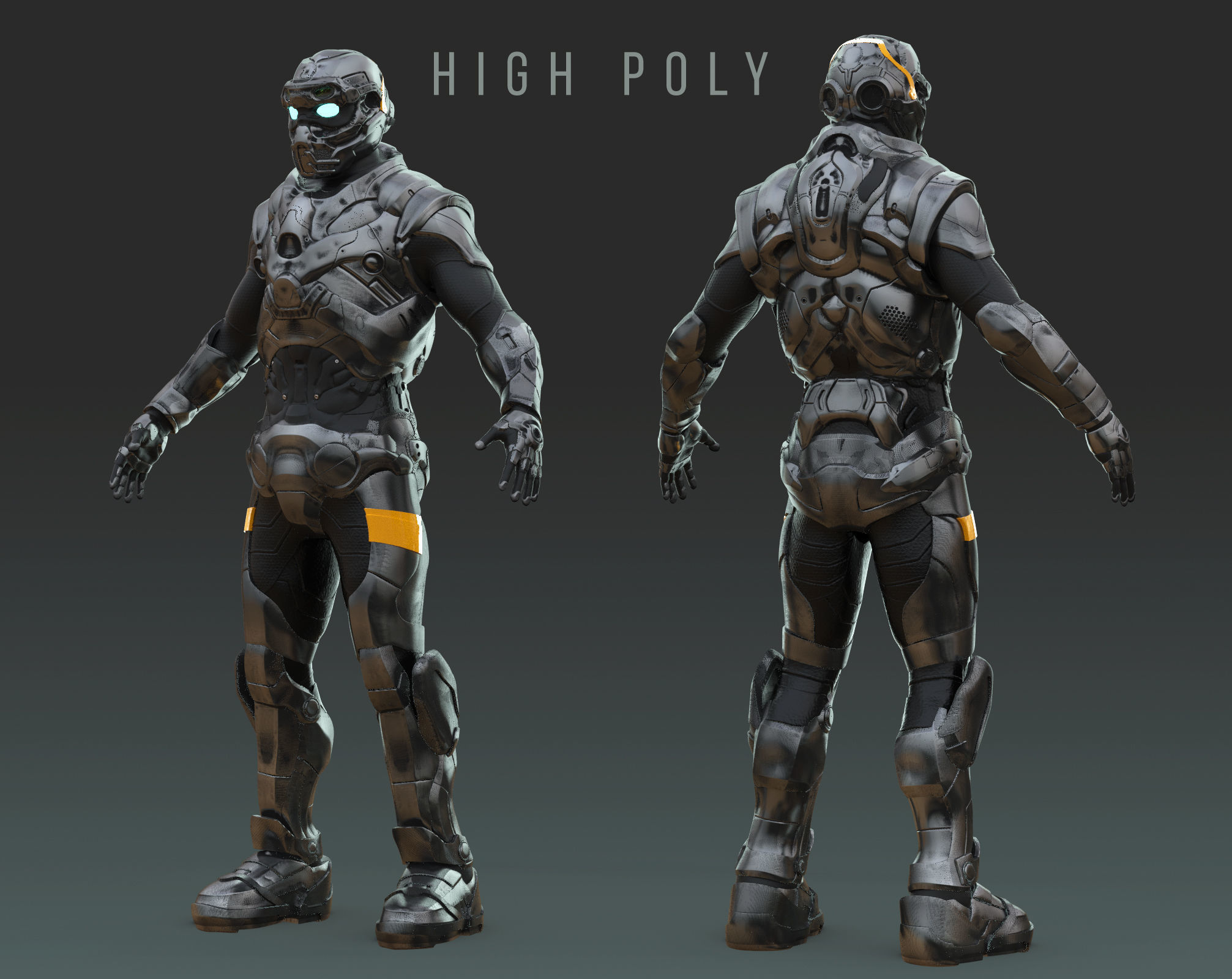 Star trooper Armor High res 3D model_2