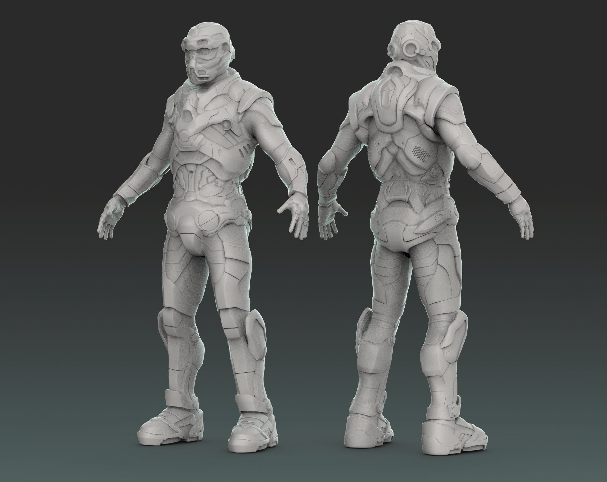 Star trooper Armor High res 3D model_3