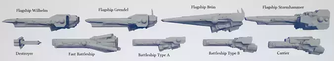Imperial Fleet Pack 1 3D print model
