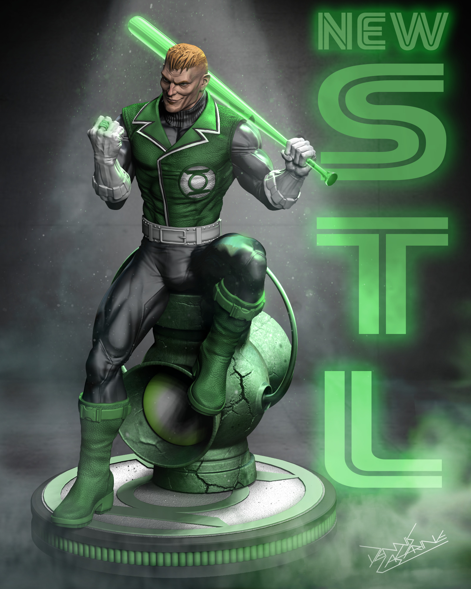 Guy Gardner  3D model_1