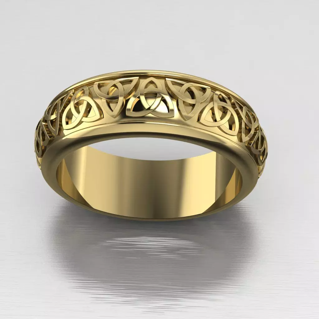 Celtic knot ring 3D print  3D model_0