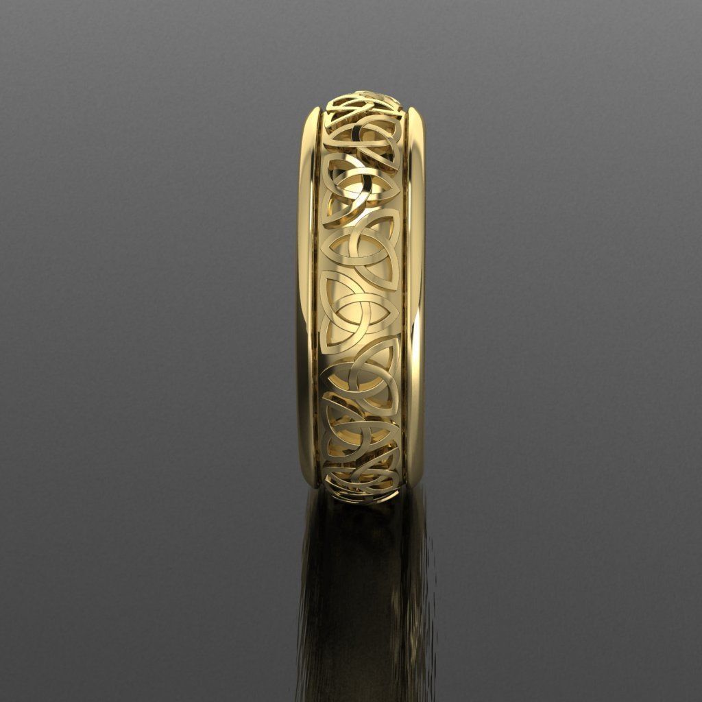 Celtic knot ring 3D print  3D model_1