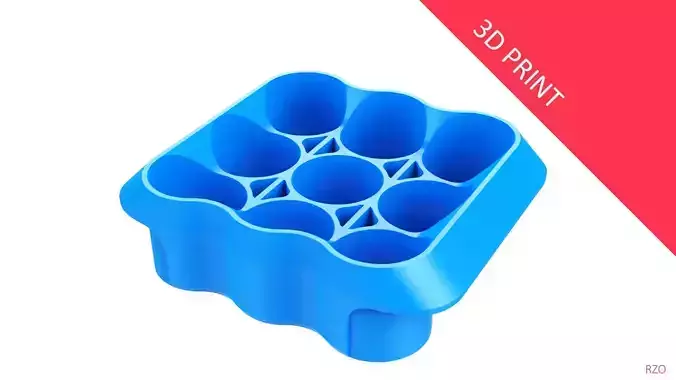 Crate Unity 02 for 9 Cans 350ml  3D print model