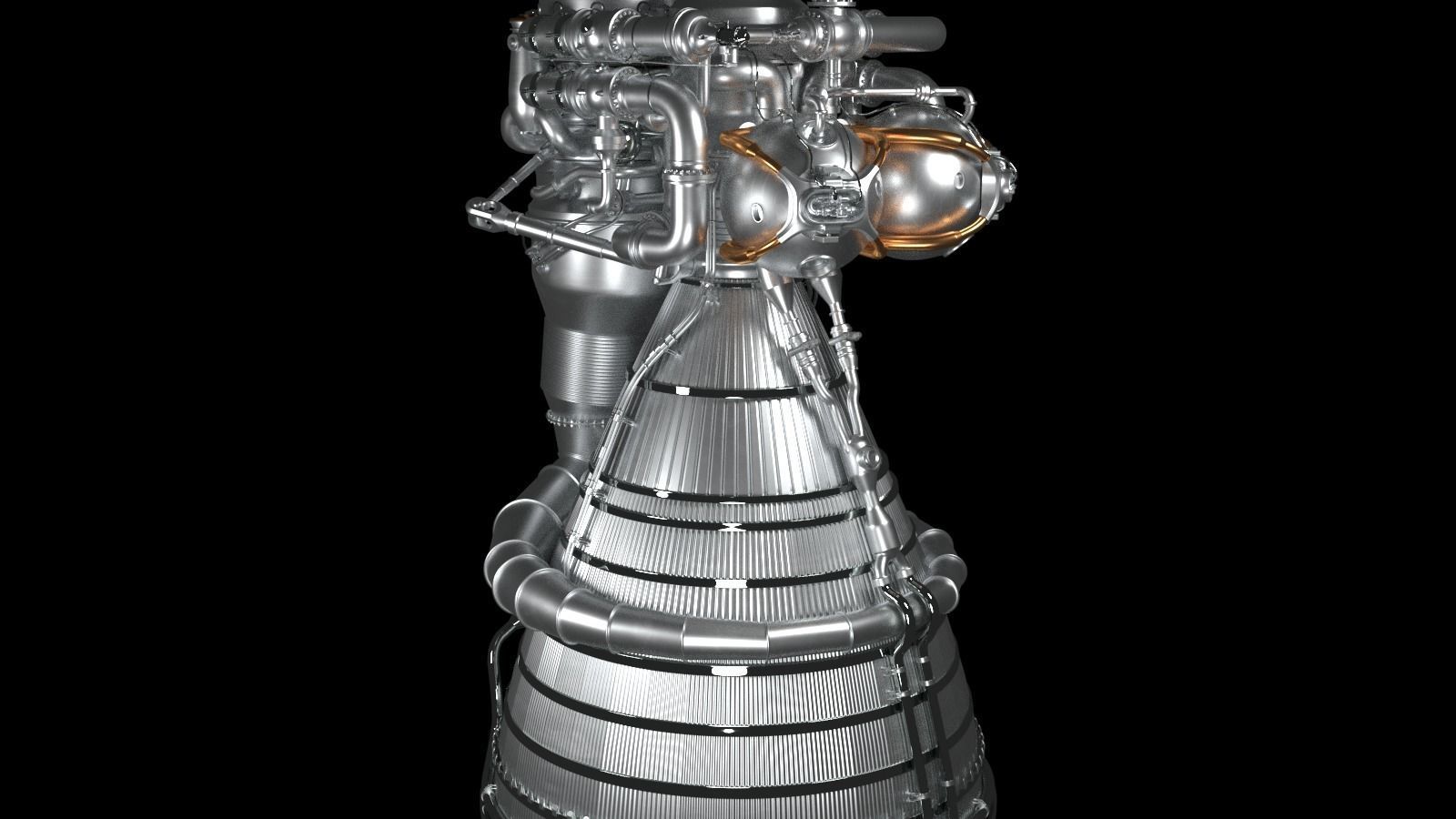 Rocket Engine 03 3D model_4
