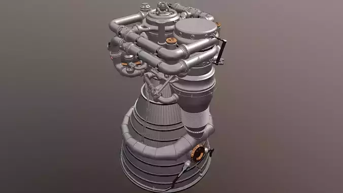 Rocket Engine 03 3D model
