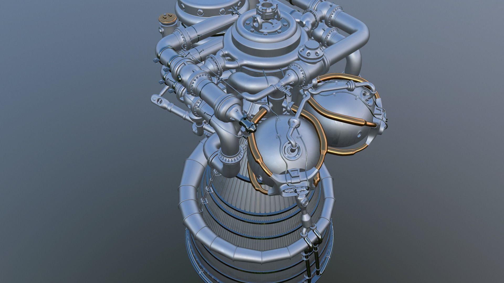 Rocket Engine 03 3D model_2