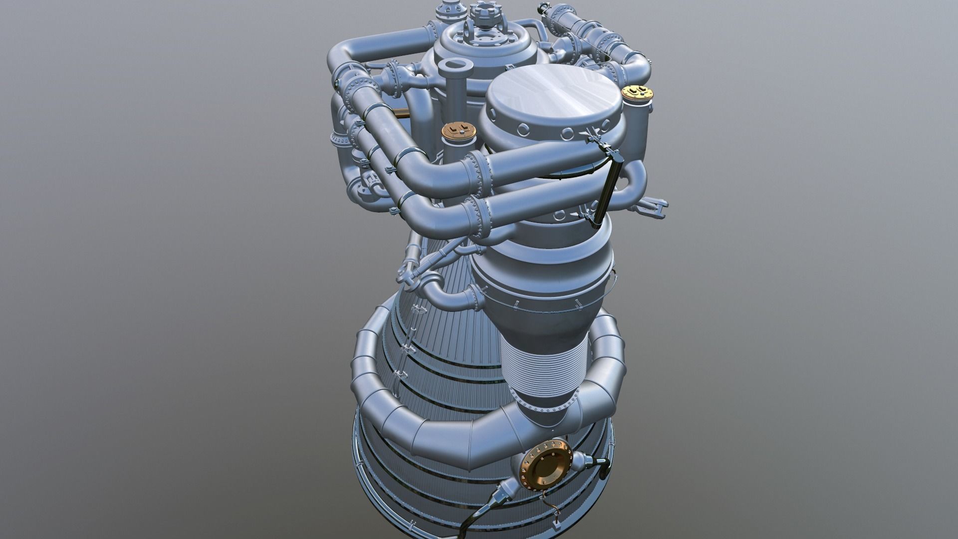 Rocket Engine 03 3D model_3