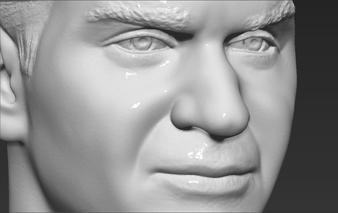 Roger Federer bust 3D printing ready stl obj formats 3D print model_16