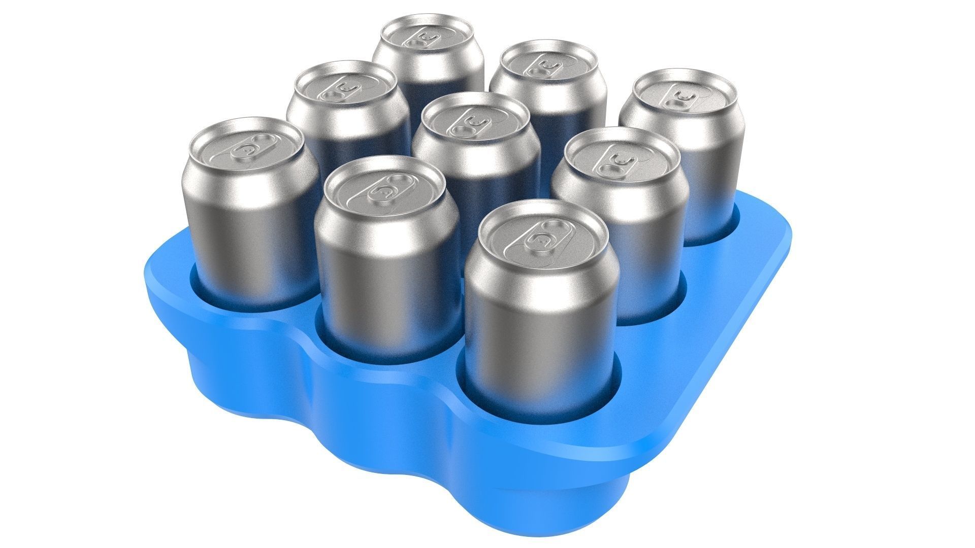 Crate Unity 03 for 9 Cans 350ml 3D print model_1