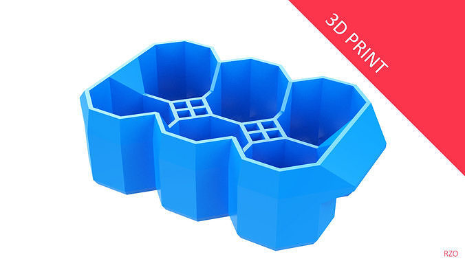 Crate Unity 04 for 6 Cans 350ml 3D print model