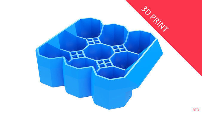 Crate Unity 04 for 9 Cans 350ml 3D print model