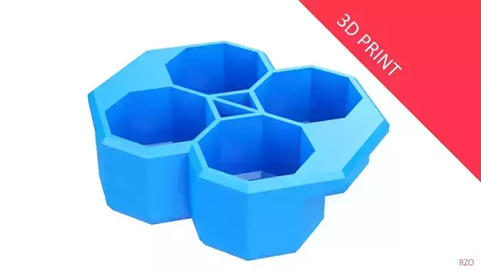 Crate Unity 05 for 4 Cans 350ml 3D print model