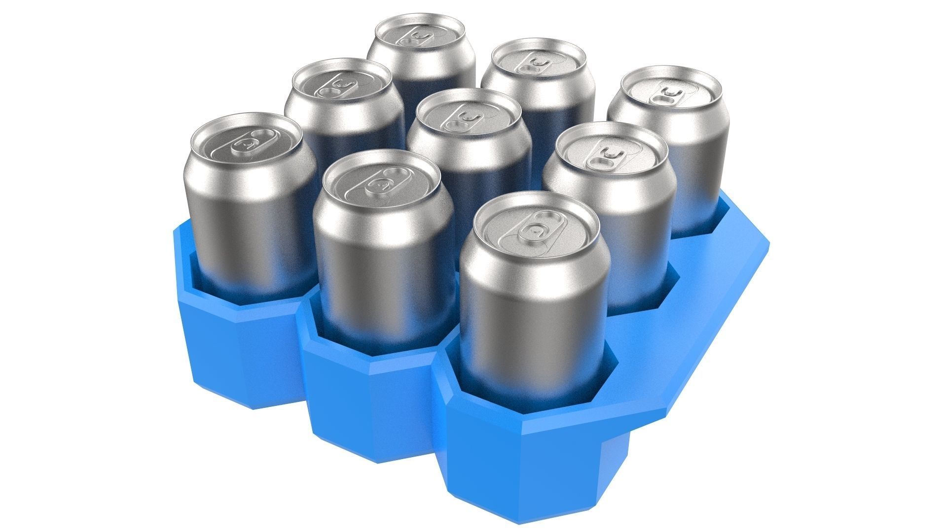 Crate Unity 05 for 9 Cans 350ml 3D print model_1