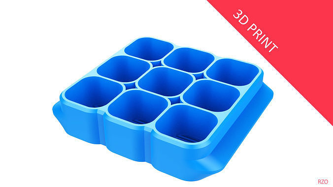 Crate Unity 06 for 9 Cans 350ml 3D print model