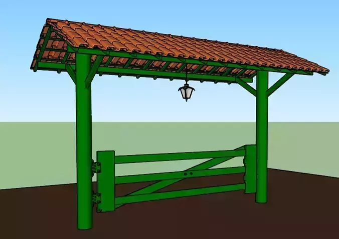 Entrada p  fazenda -  farm entrance