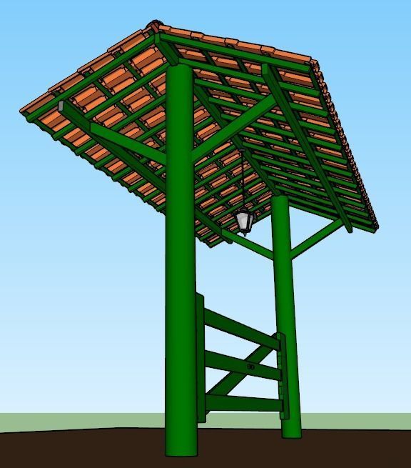 Entrada p  fazenda -  farm entrance 3D model_3