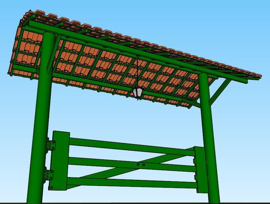 Entrada p  fazenda -  farm entrance 3D model_1