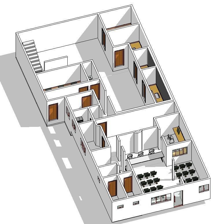 Projeto Laboratorio - Laboratory Project - REVIT NATIVE 3D model_8