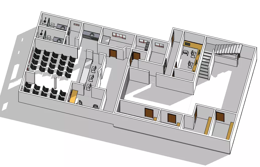 Projeto Laboratorio - Laboratory Project - REVIT NATIVE 3D model_0