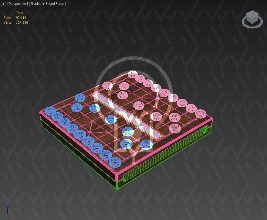Chess Chinese XiangQi Glass Crystal MASKED and ENGRAVED 3D model_18