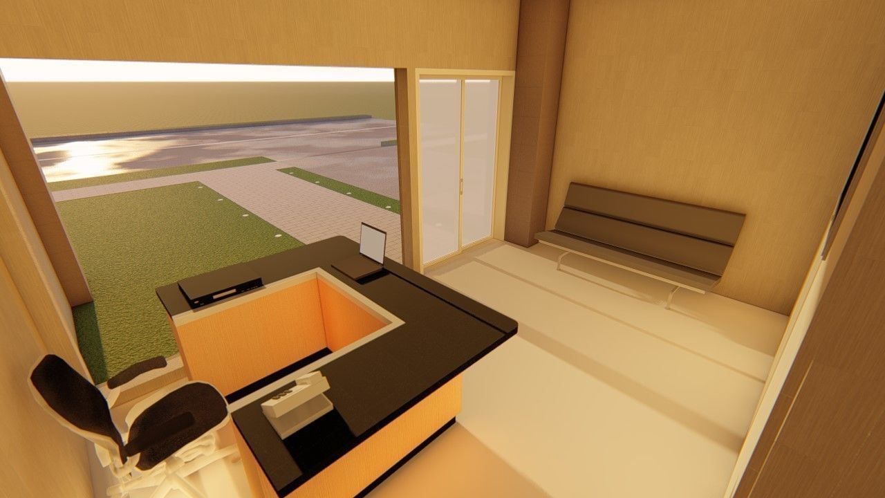 Academia fachada moderna -  Gym modern facade  REVIT NATIVE 3D model_12