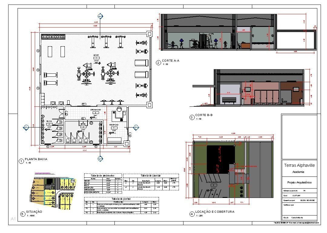 Academia fachada moderna -  Gym modern facade  REVIT NATIVE 3D model_6