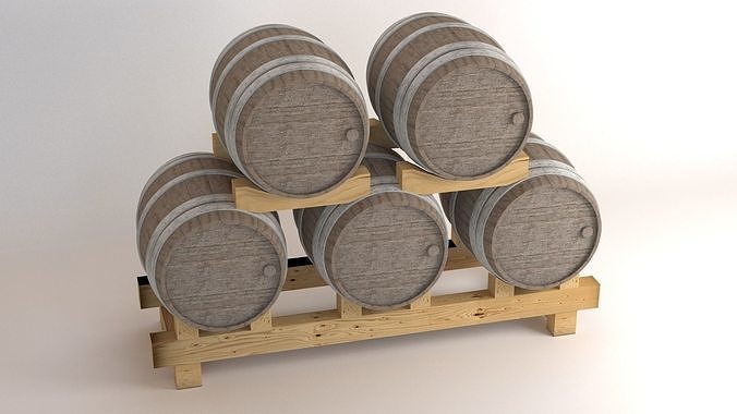 Wine Barrel 3D model