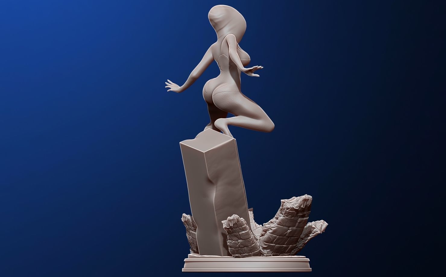 spider-gwen 3d print figure - into the spiderverse 3D print model_18