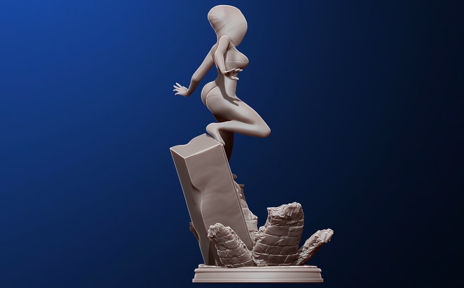 spider-gwen 3d print figure - into the spiderverse 3D print model_19