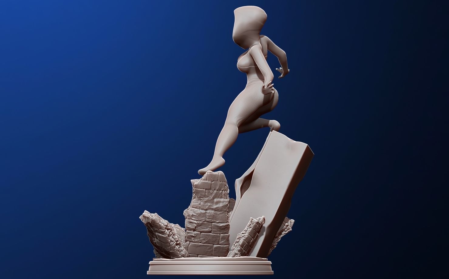 spider-gwen 3d print figure - into the spiderverse 3D print model_10