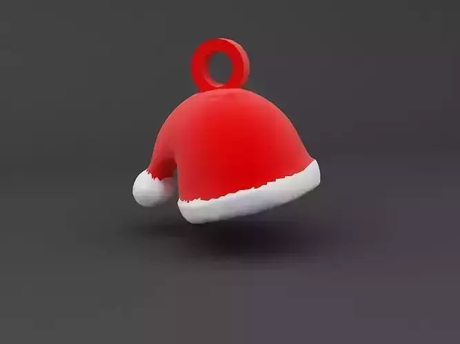 Santa Cap Keychain 3D print model