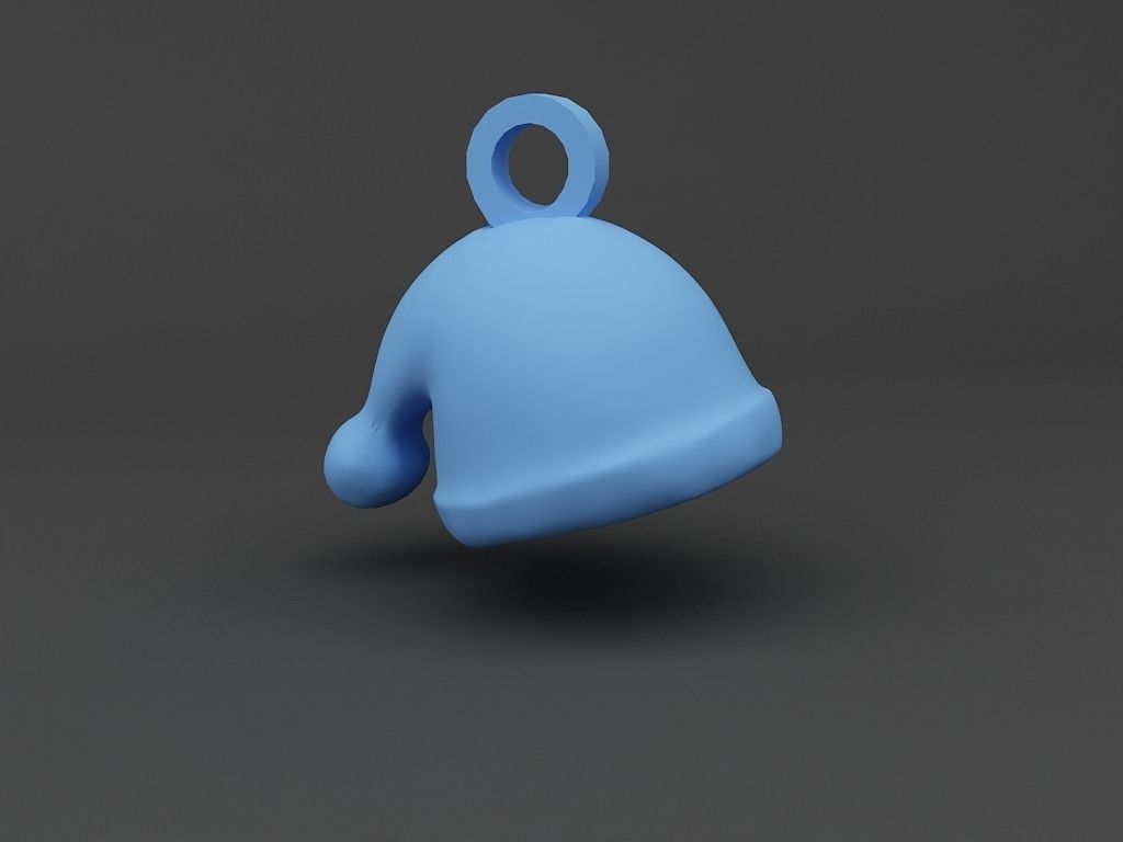 Santa Cap Keychain 3D print model_2