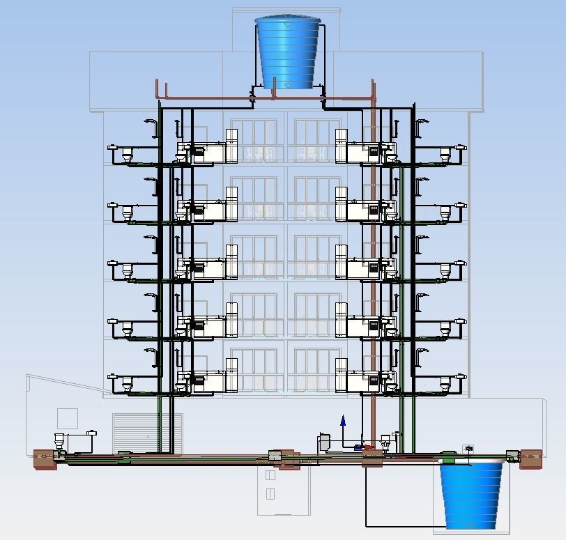 Architectural and hydrosanitary  - Arquitetura e hidros REVIT  3D model_10