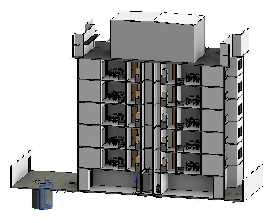 Architectural and hydrosanitary  - Arquitetura e hidros REVIT  3D model_8